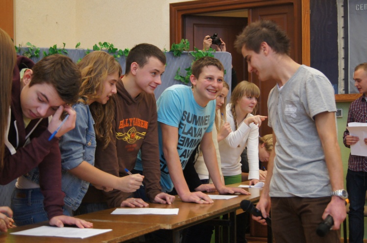 Gimnazjaliści z Mielca i powiatu gościli u Groszkowskiego