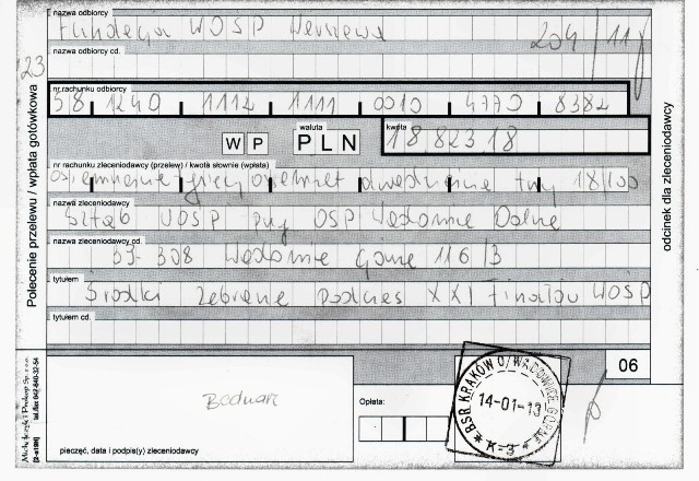 Wadowice Dolne kolejny raz grały z Wielką Orkiestrą Świątecznej Pomocy