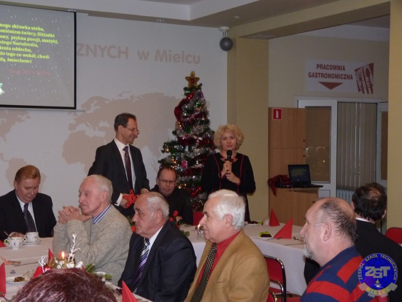 Noworoczne spotkanie z emerytowanymi pracownikami Zespołu Szkół Technicznych w Mielcu
