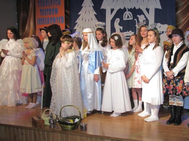 Jubileuszowy X  Przegląd   Teatrów Jasełkowych ?Idźmy powitać  Pana??  w Chorzelowie