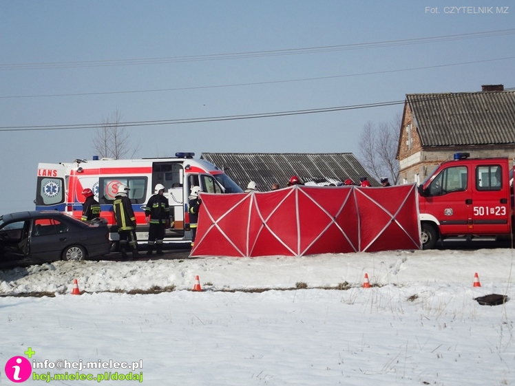 Tragiczny wypadek w Partyni. Droga relacji Mielec - Tarnów była zablokowana