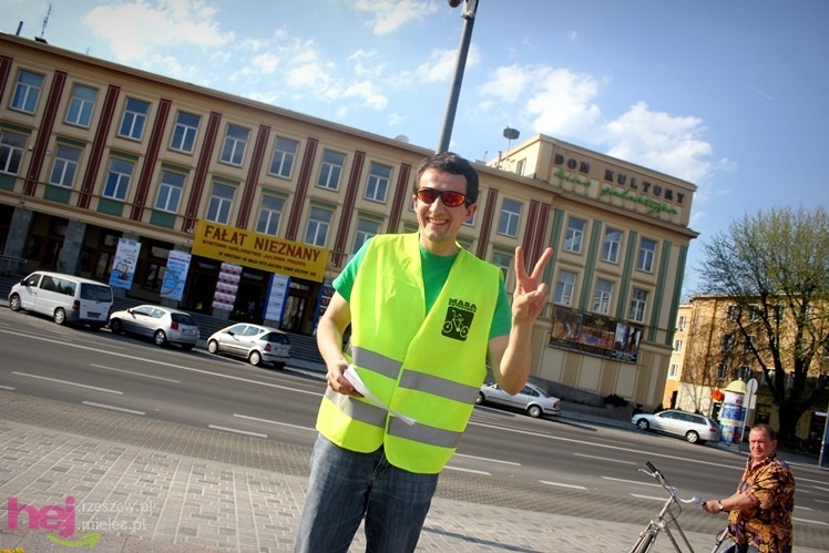 Pierwsza w 2013 Masa Krytyczna pojechała ulicami Mielca