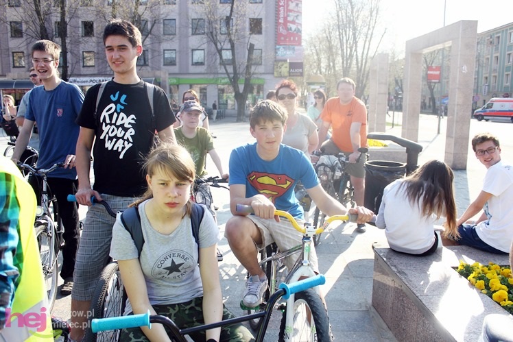 Pierwsza w 2013 Masa Krytyczna pojechała ulicami Mielca