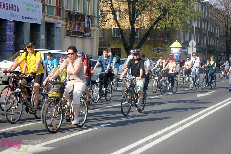 Pierwsza w 2013 Masa Krytyczna pojechała ulicami Mielca