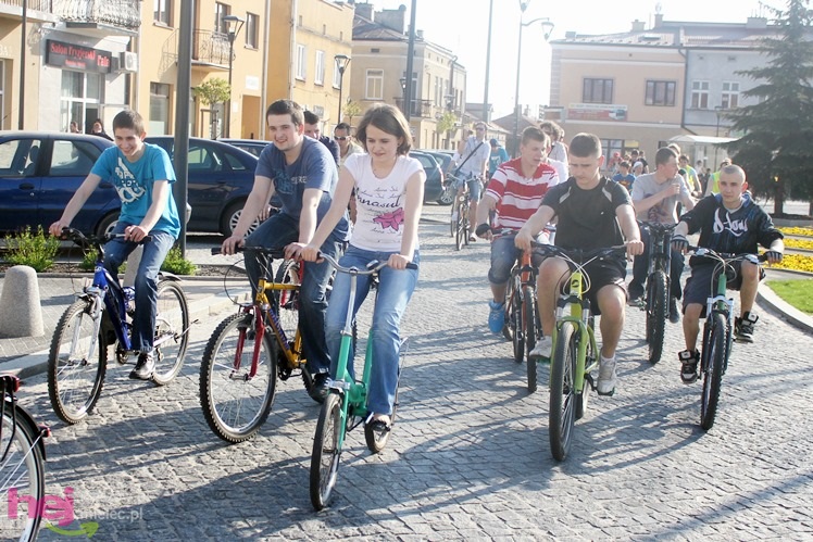 Pierwsza w 2013 Masa Krytyczna pojechała ulicami Mielca