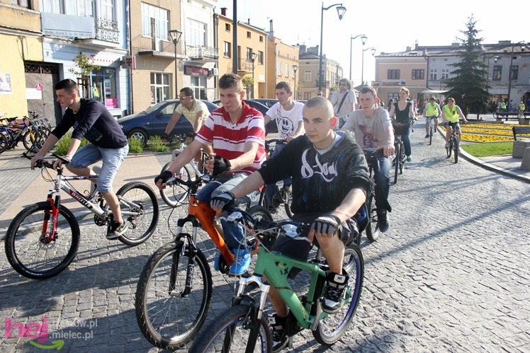 Pierwsza w 2013 Masa Krytyczna pojechała ulicami Mielca