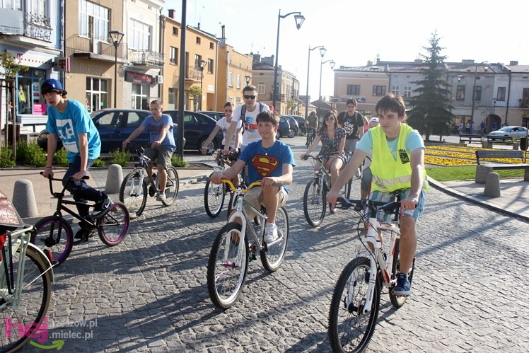 Pierwsza w 2013 Masa Krytyczna pojechała ulicami Mielca