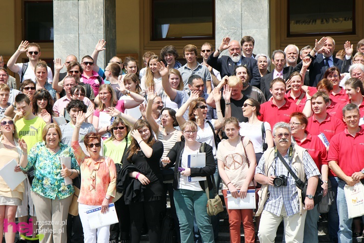 Partnerzy Mielca z Niemiec, Węgier i Francji na wspólnej konferencji