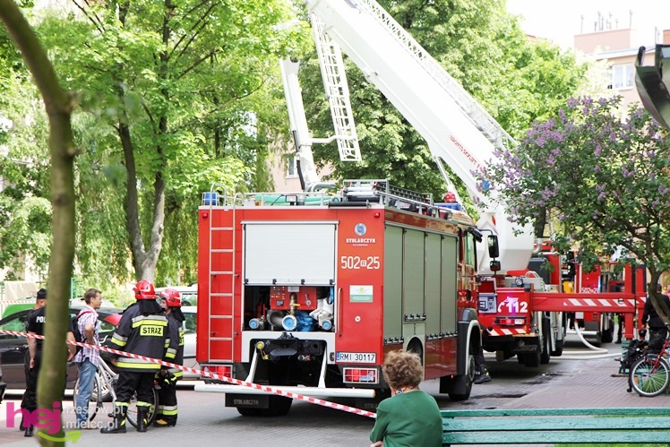 Pożar mieszkania przy ul. Solskiego