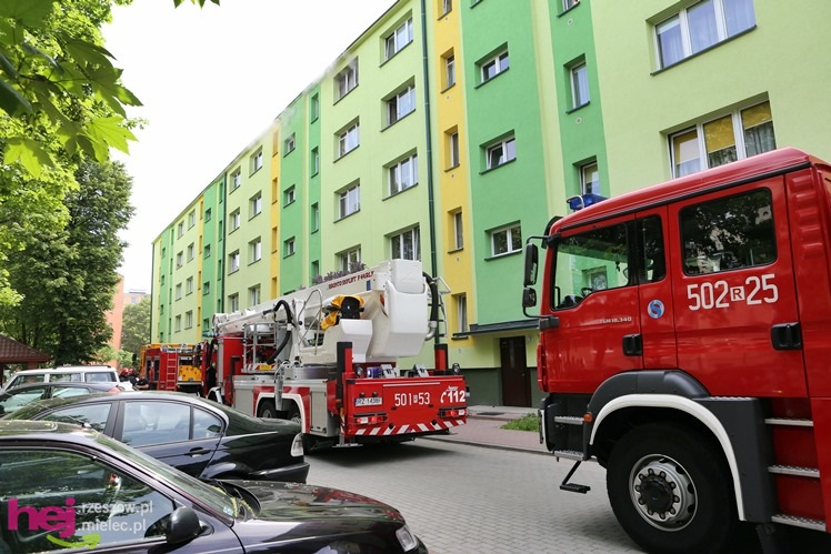 Pożar mieszkania przy ul. Solskiego