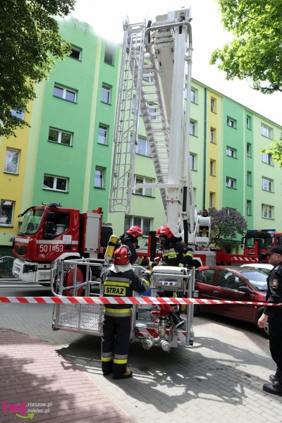 Pożar mieszkania przy ul. Solskiego