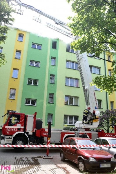 Pożar mieszkania przy ul. Solskiego