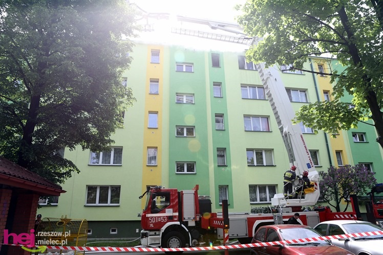 Pożar mieszkania przy ul. Solskiego