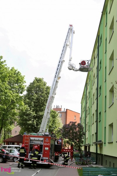 Pożar mieszkania przy ul. Solskiego