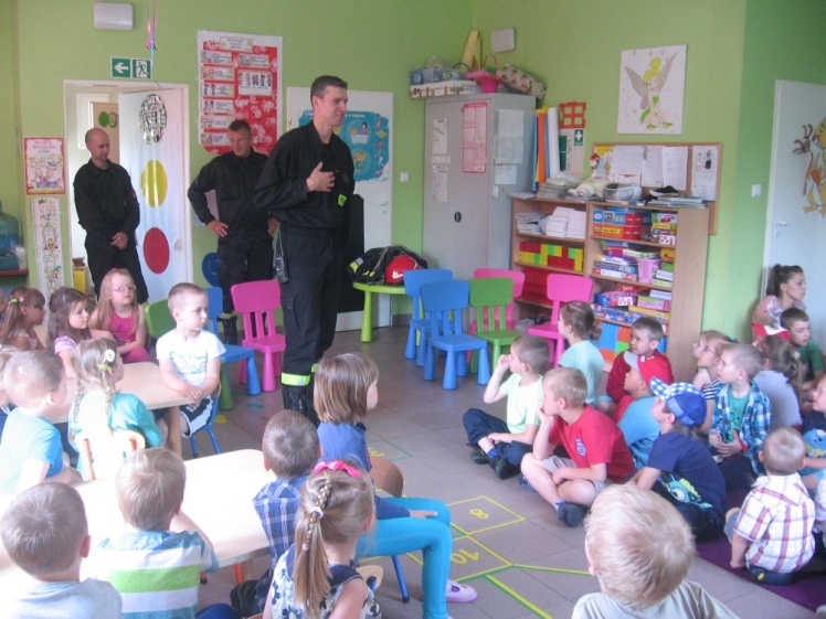 Strażacy w Przedszkolu ?Szczęśliwe Dziecko?