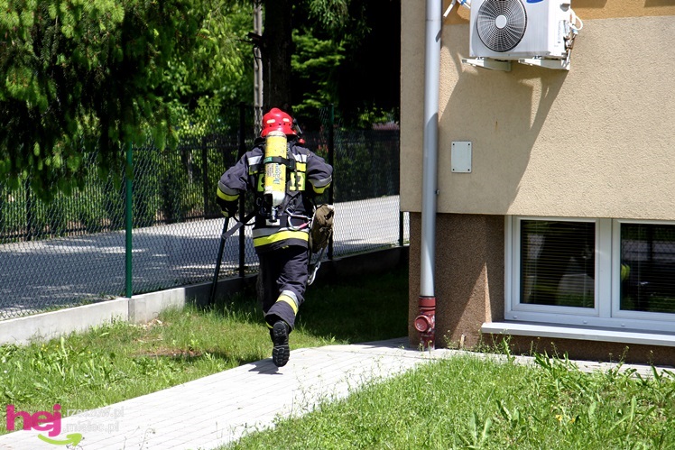 Ćwiczenia strażaków PSP w budynku OREW