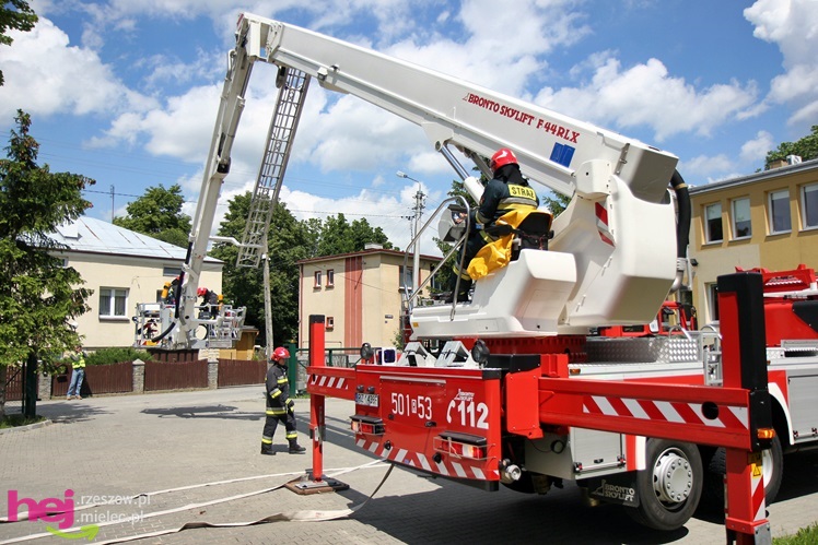 Ćwiczenia strażaków PSP w budynku OREW