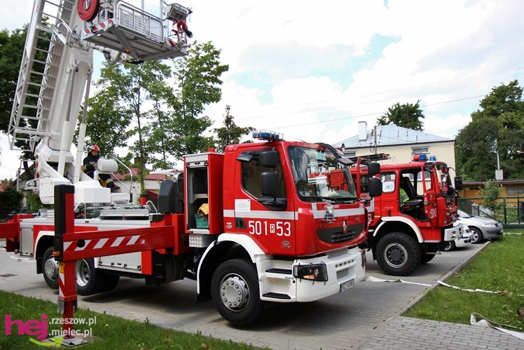 Ćwiczenia strażaków PSP w budynku OREW