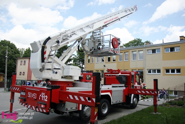 Ćwiczenia strażaków PSP w budynku OREW