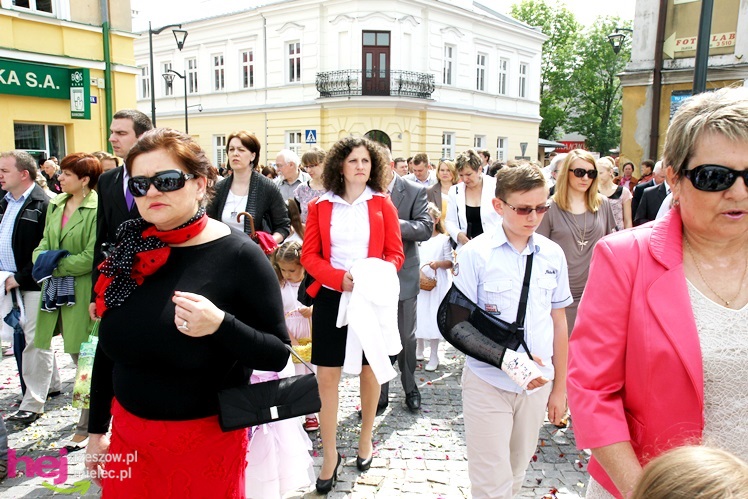 Procesja Bożego Ciała ulicami starego miasta
