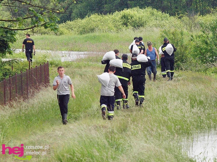 Podtopienia po nocnej ulewie. Problemy w Trześni, Ławnicy, Czajkowej i okolicy