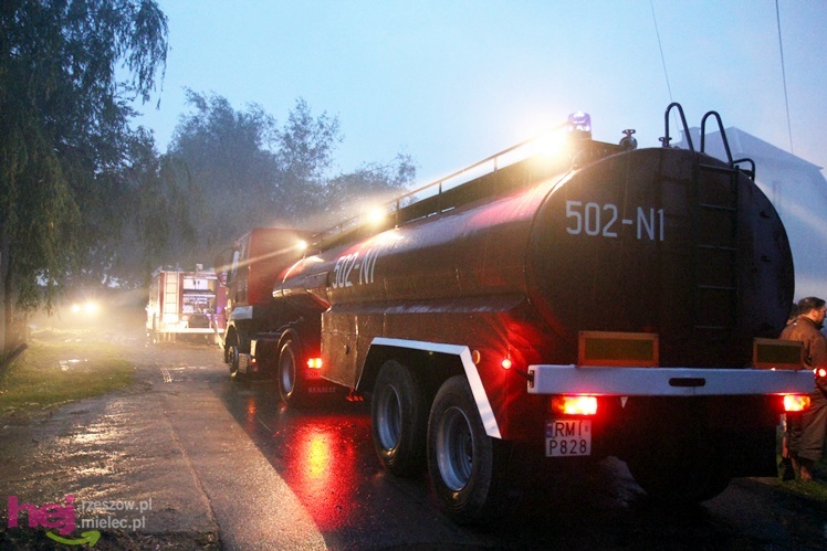Burza w regionie: pożar chlewni w Wadowicach Górnych