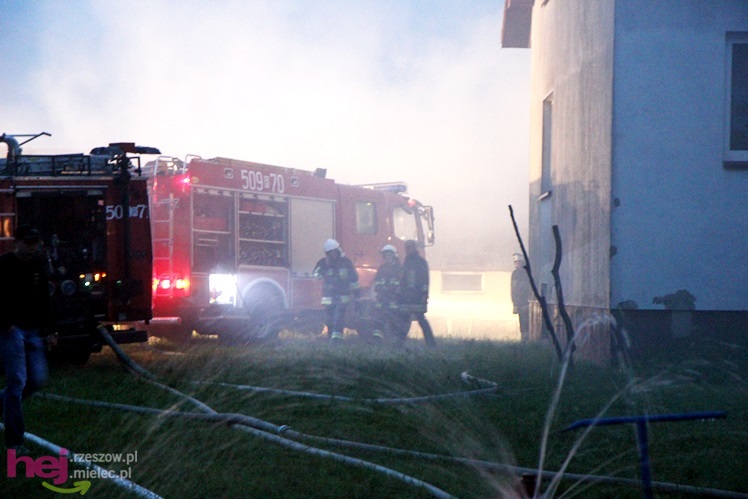 Burza w regionie: pożar chlewni w Wadowicach Górnych