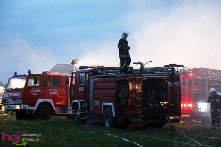 Burza w regionie: pożar chlewni w Wadowicach Górnych