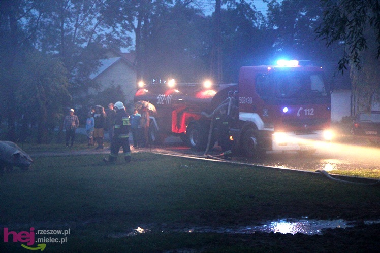 Burza w regionie: pożar chlewni w Wadowicach Górnych