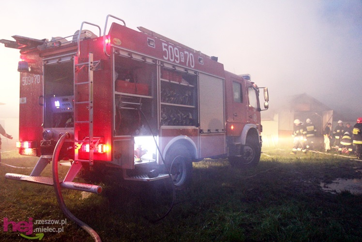 Burza w regionie: pożar chlewni w Wadowicach Górnych