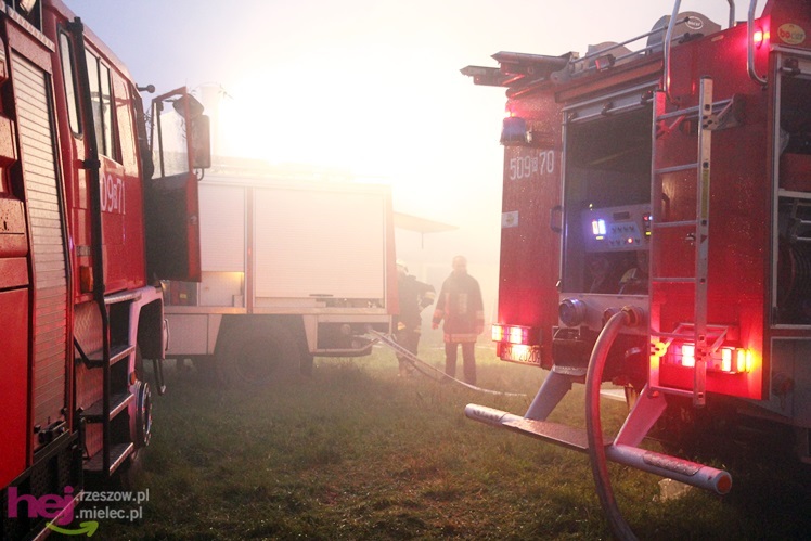 Burza w regionie: pożar chlewni w Wadowicach Górnych
