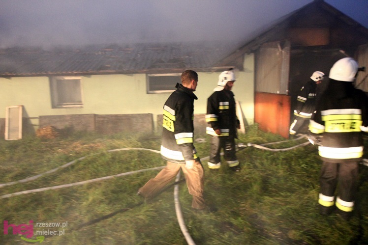 Burza w regionie: pożar chlewni w Wadowicach Górnych