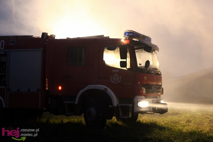 Burza w regionie: pożar chlewni w Wadowicach Górnych
