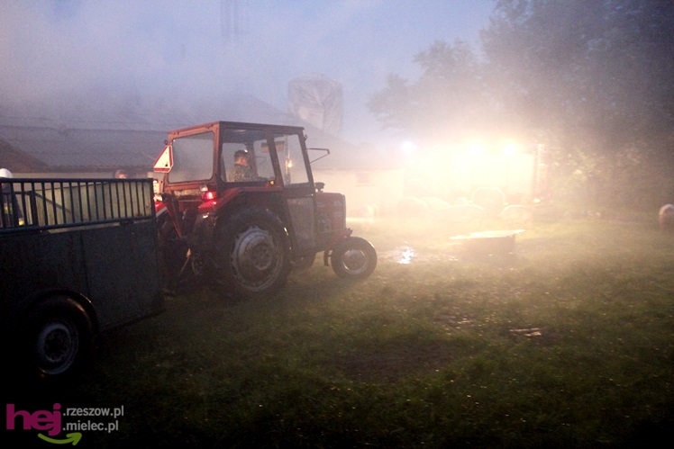 Burza w regionie: pożar chlewni w Wadowicach Górnych