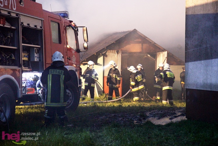 Burza w regionie: pożar chlewni w Wadowicach Górnych