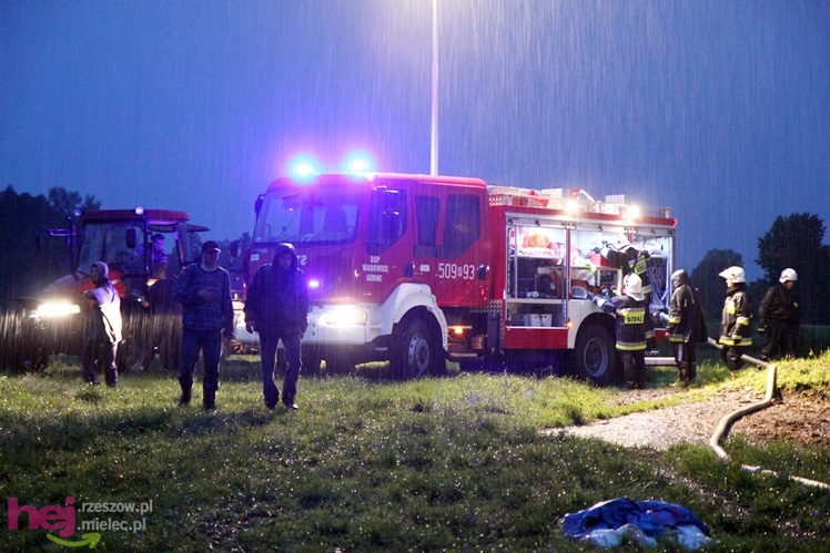 Burza w regionie: pożar chlewni w Wadowicach Górnych