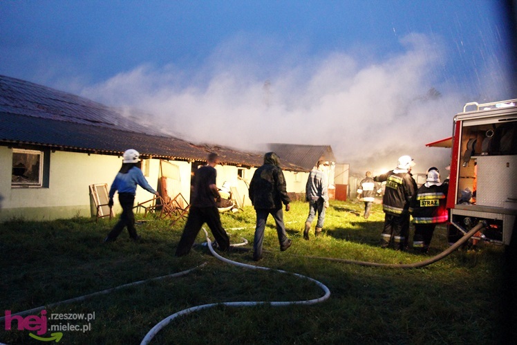 Burza w regionie: pożar chlewni w Wadowicach Górnych