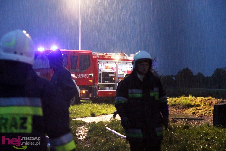 Burza w regionie: pożar chlewni w Wadowicach Górnych