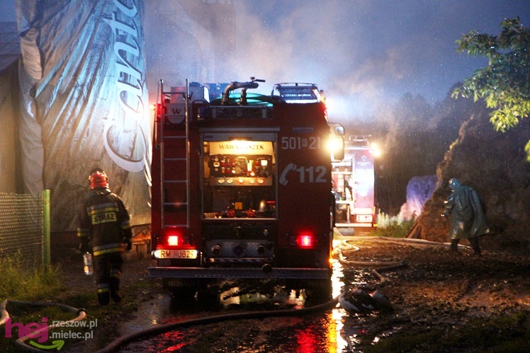Burza w regionie: pożar chlewni w Wadowicach Górnych