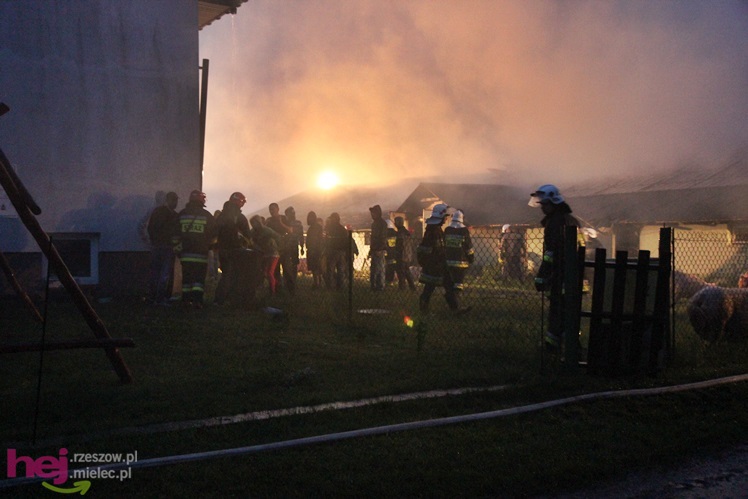 Burza w regionie: pożar chlewni w Wadowicach Górnych