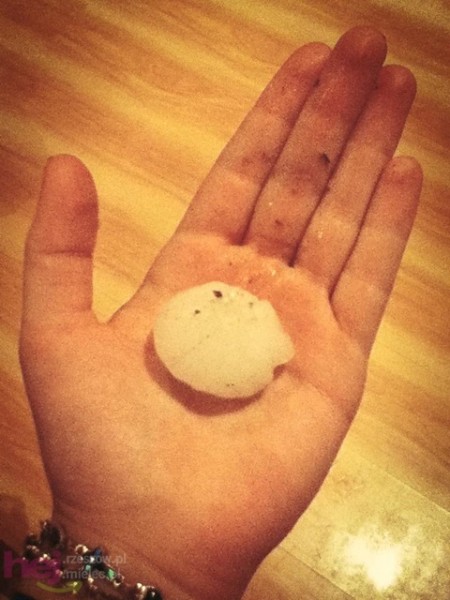 Burza w regionie: grad miał średnicę nawet 2 - 3 centymetrów