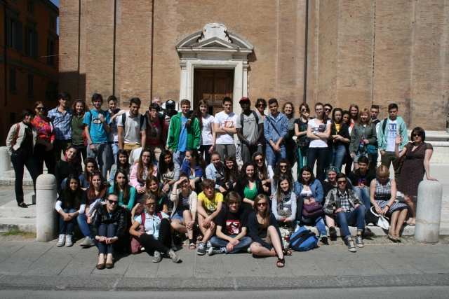 Uczniowie Zespołu Szkół nr 2 w Mielcu we Włoszech