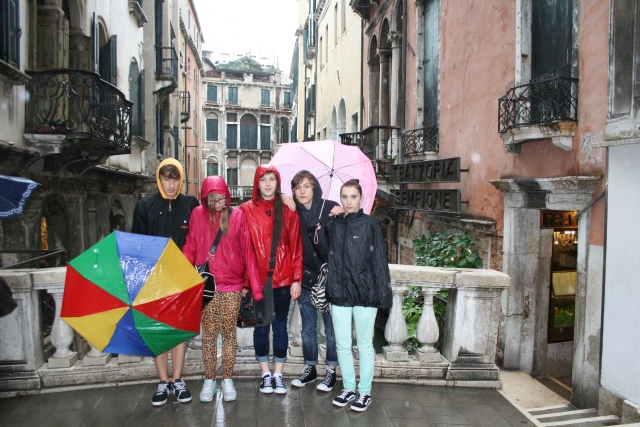 Uczniowie Zespołu Szkół nr 2 w Mielcu we Włoszech