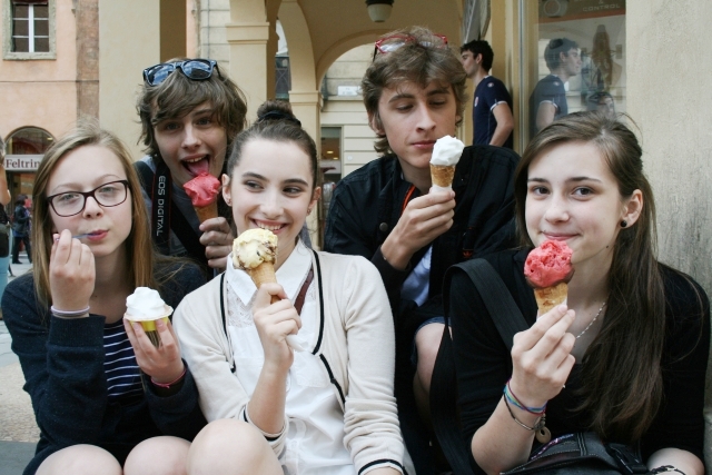 Uczniowie Zespołu Szkół nr 2 w Mielcu we Włoszech