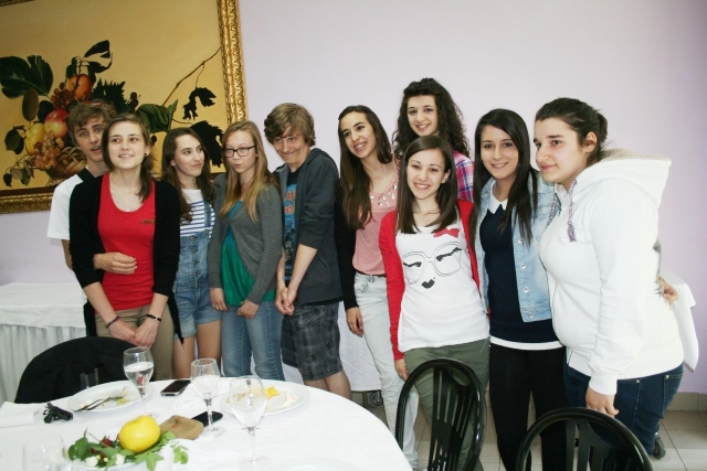 Uczniowie Zespołu Szkół nr 2 w Mielcu we Włoszech