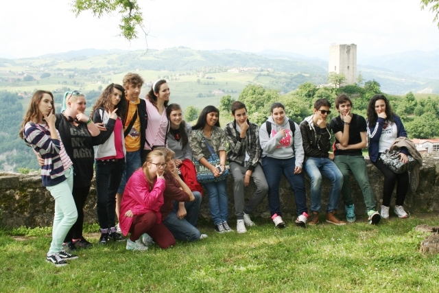 Uczniowie Zespołu Szkół nr 2 w Mielcu we Włoszech