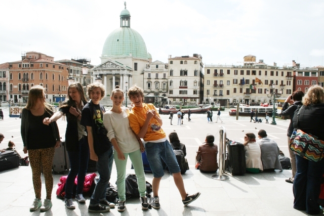 Uczniowie Zespołu Szkół nr 2 w Mielcu we Włoszech