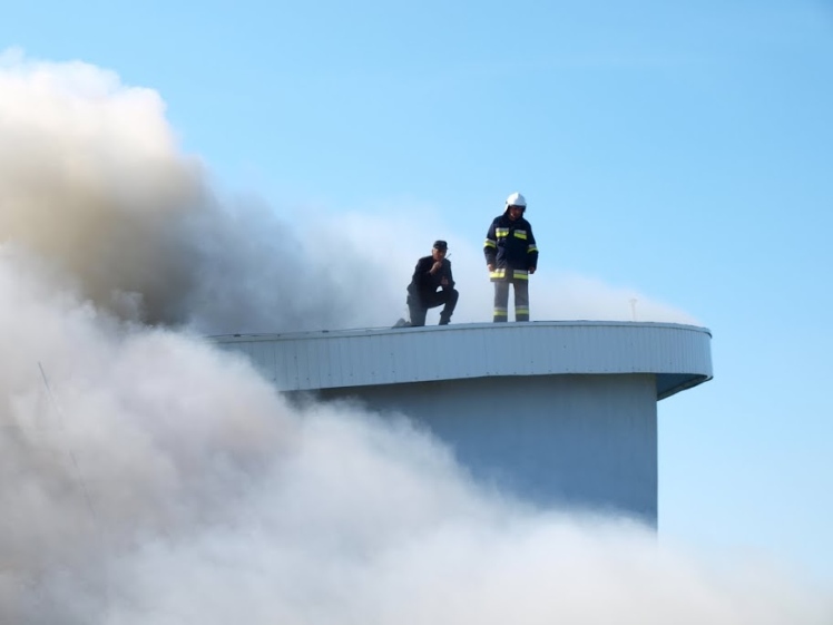 Pożar basenu w Kolbuszowej