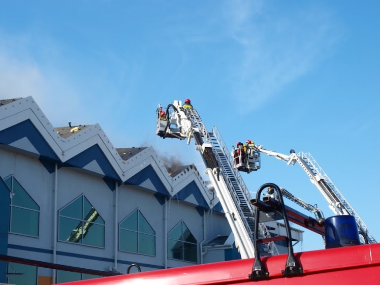 Pożar basenu w Kolbuszowej