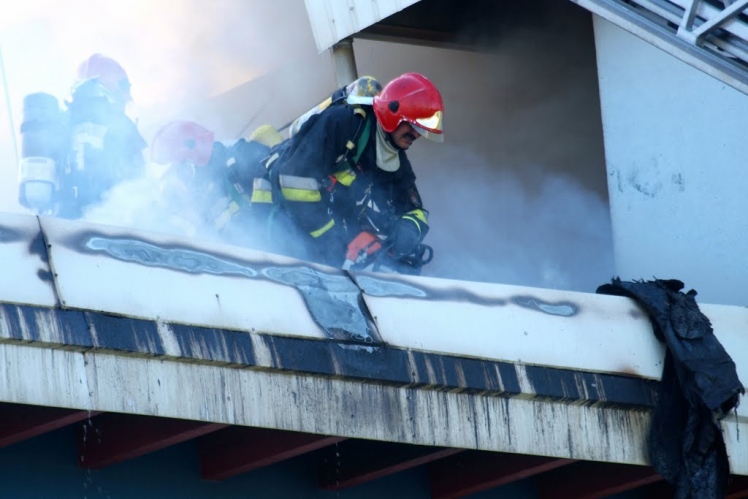 Pożar basenu w Kolbuszowej